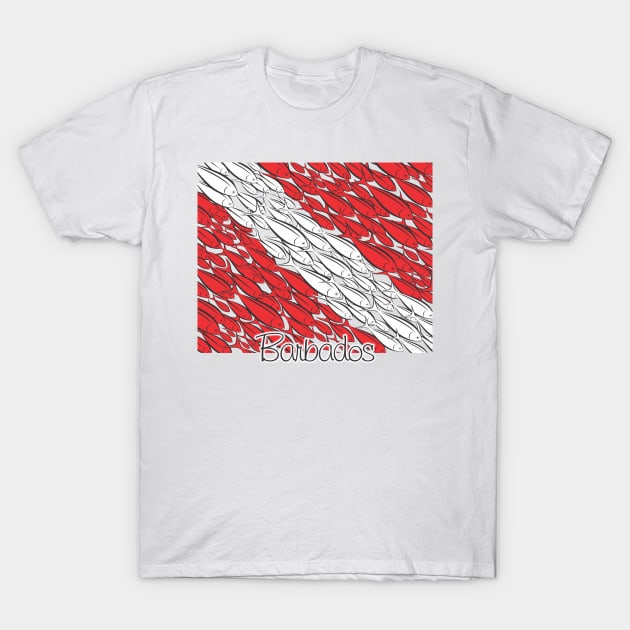 Scuba Diving Flag Barbados T-Shirt by Fun Graffix!